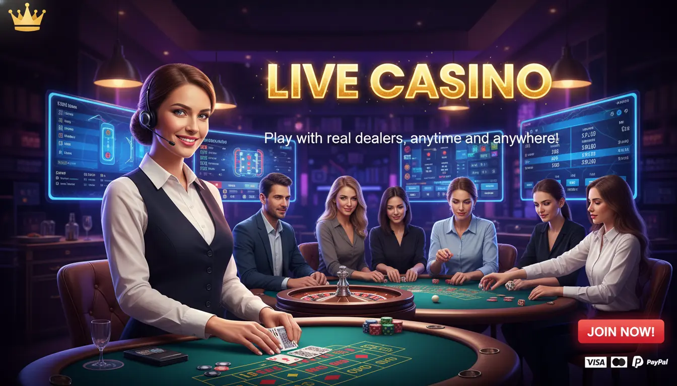 Live casino på Iwild casino